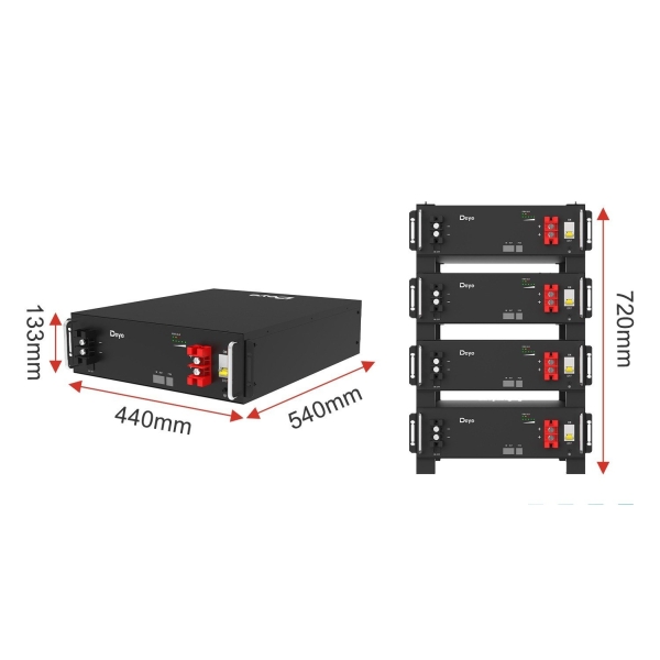 PIN LƯU TRỮ LITHIUM DEYE 51.2V 100AH